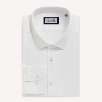 White Regular Fit Cotton Shirt