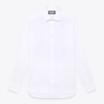 White Regular Fit Cotton Shirt