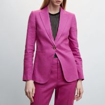 Purple Linen Blazer