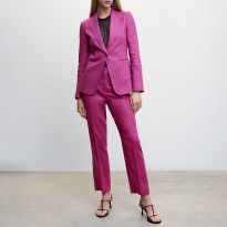 Purple Linen Blazer