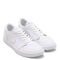 Men's White Nike Air Jordan 1 Low Trainers