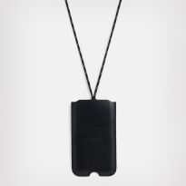 Black Cybele Leather Phone Holder