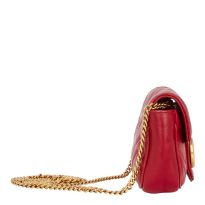 Gucci Red GG Marmont Super Mini Shoulder Bag