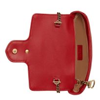 Gucci Red GG Marmont Super Mini Shoulder Bag