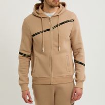 Camel Zip Up Hoodie