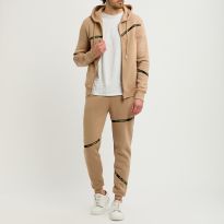 Camel Zip Up Hoodie