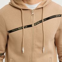 Camel Zip Up Hoodie