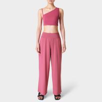 Pink Modal Wide Leg Pant