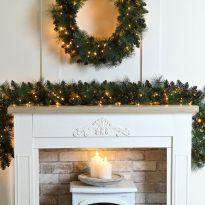 180cm Prelit Firefly Garland - Battery Operated