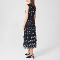 Navy Bethany Floral Dress