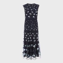 Navy Bethany Floral Dress