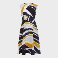Petite Multi Twitchell Linen Dress