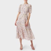 Pale Pink Silk Blossom Dress