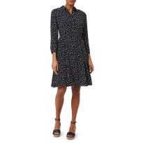 Navy Emberly Printed Shirt Dress