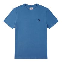 Blue Classic Cotton T-Shirt