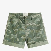 Camo Stretch-Cotton Chino Shorts