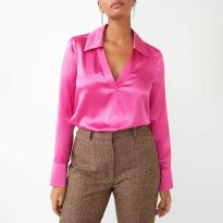 Pink Vera Silk Blend Shirt