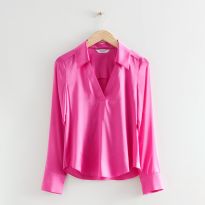 Pink Vera Silk Blend Shirt