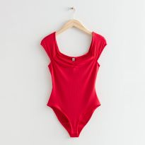 Red Lynette Bodysuit