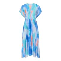 Multi Blue Print Joie Midaxi Dress