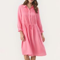 Pink Linen Dress