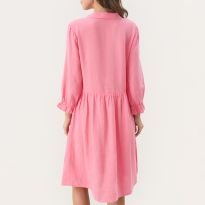 Pink Linen Dress