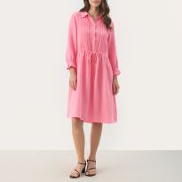 Pink Linen Dress