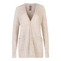 Pebble Beige Brushed Boucle Cardigan