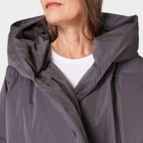 Urban Grey Cocoon Puffa Wrap Coat