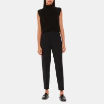 Black Ella Essential Wool Blend Trousers