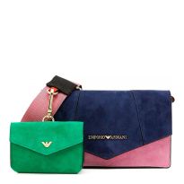 Multi Colour Suede Leather Shoulder Bag