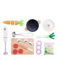 Play Food Wooden Soup Kitchen