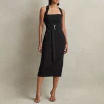 【海外限定】REISSワンピース☆Black Chelsea Corset Jersey Min Reiss Corset Jersey Mini Dress in Black - REISS