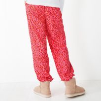 Pink Leopard Liv Cotton Flannel Pj Trousers