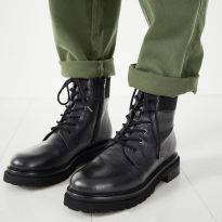 Black Trinity Leather Boots