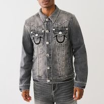 Washed Grey Jimmy Super T Denim Jacket