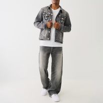 Washed Grey Jimmy Super T Denim Jacket