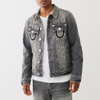 Washed Grey Jimmy Super T Denim Jacket