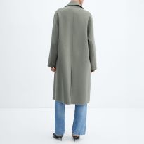 Khaki Handmade Oversized Wool Coat