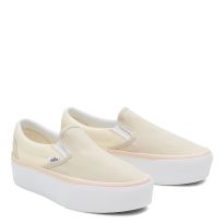 Women's Beige Classic Stackform Slip On Shoes