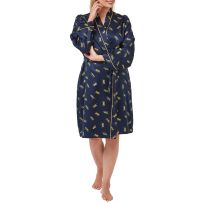 Navy Piped Gown