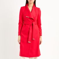 Rust Classic Wool Wrap Coat