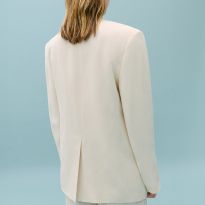 White Buttonless Blazer
