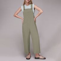 Khaki Rita Wide Dungarees