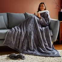Snugsie USB Heated Throw, Grey