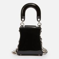 Vivienne Westwood Black Shiny Patent Kelly Small Handbag