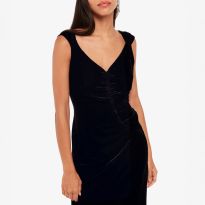 Black Velvet Midi Dress