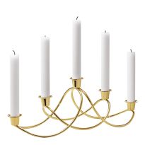 Harmony Candleholder 18kt Gold Plated Stainless Steel