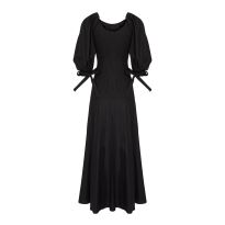 Black Thigh Split Maxi Dress