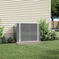 Medium Grey Garden Heavy Duty Steel Bicycle Storage Shed